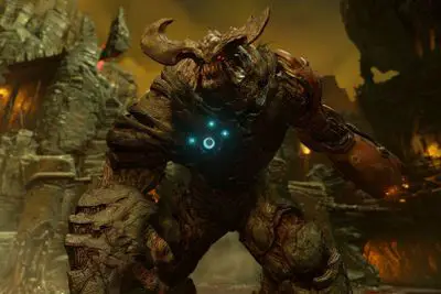 Captura de tela do videogame Doom 4