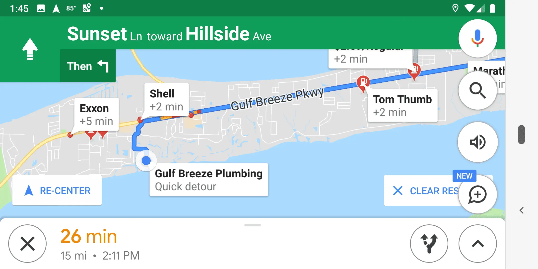 Postos de gasolina no Google Maps