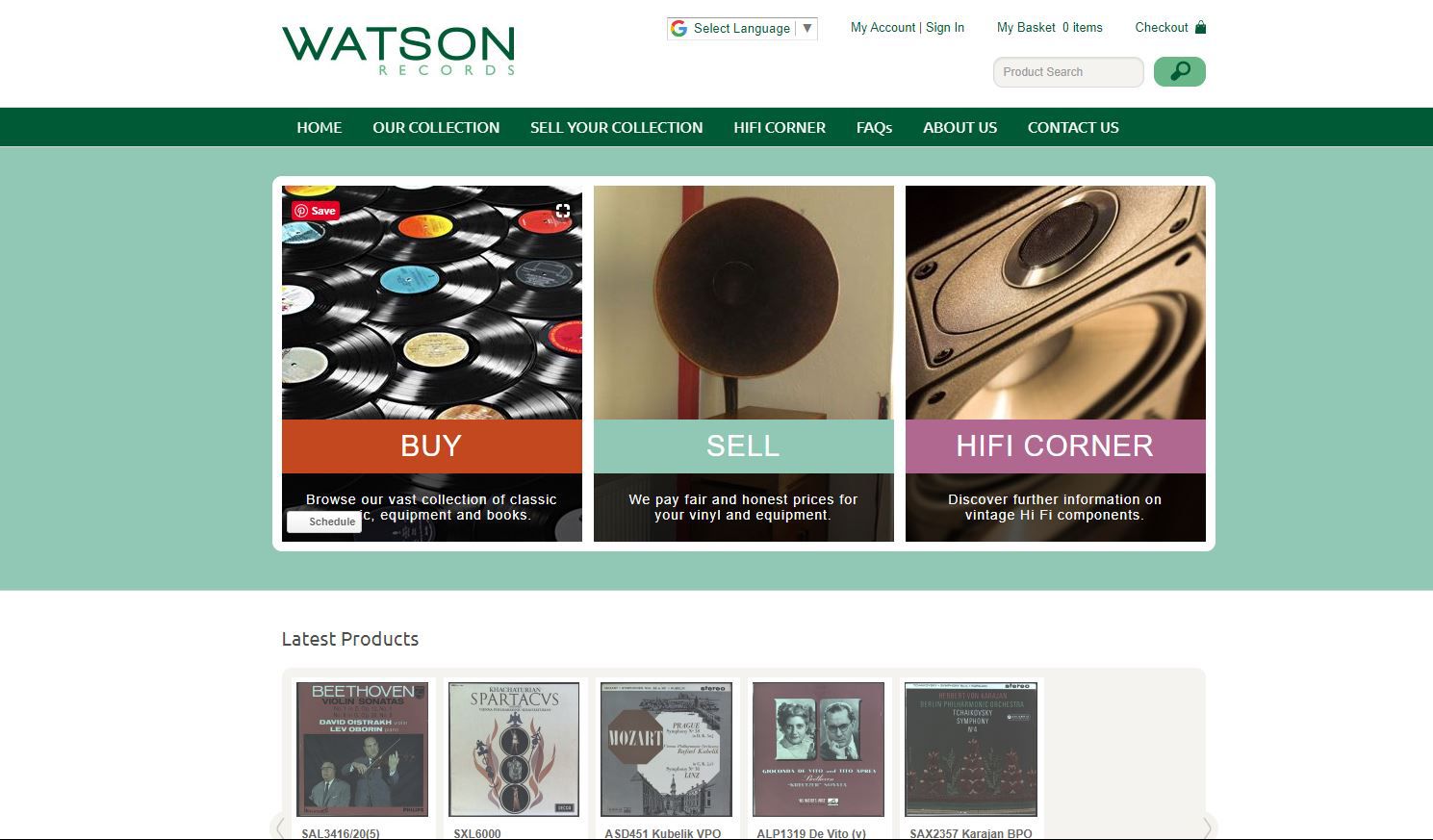 Captura de tela dos registros Watson