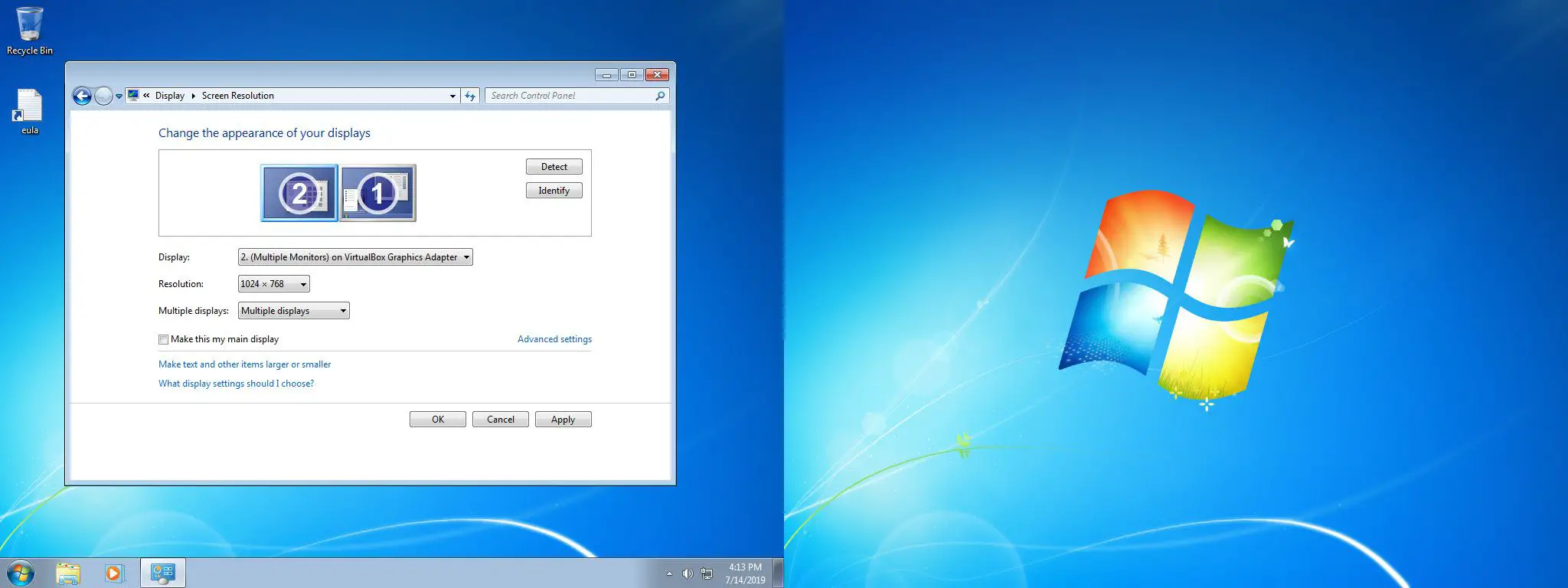 Windows 7 organizar monitores
