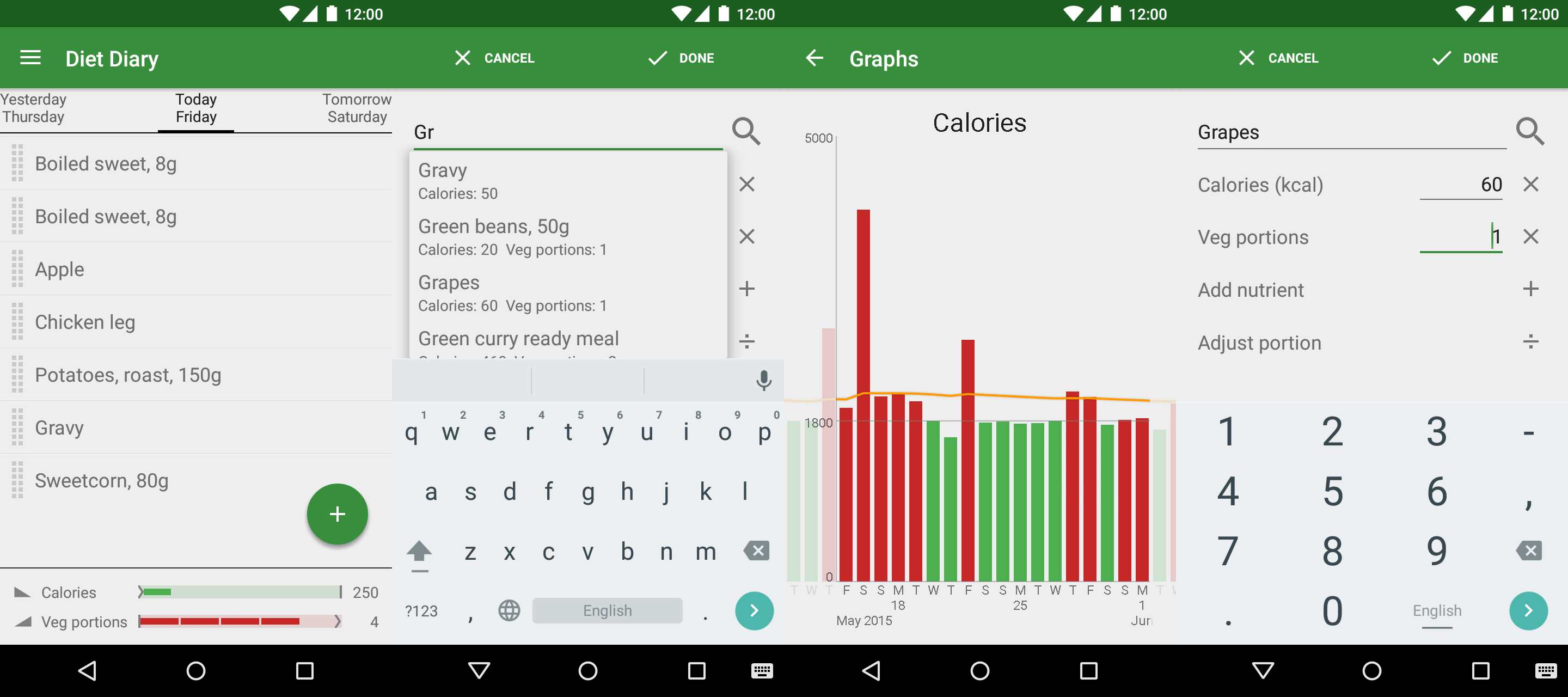 Aplicativo Simple Diet Diary para Android