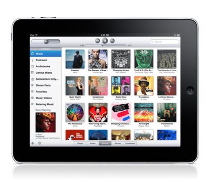 aplicativo de música para iPad