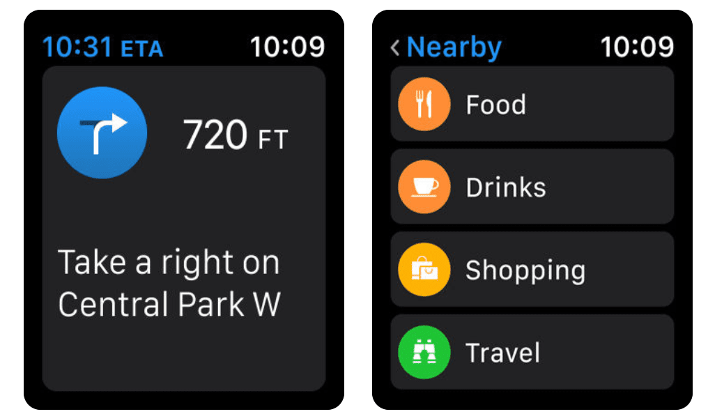 Apple Maps é o aplicativo GPS ideal para o seu Apple Watch.