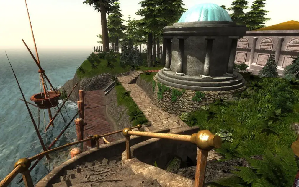 Captura de tela do jogo 'Myst'