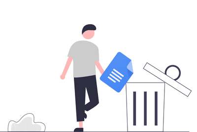 Illustration of the Google Docs trash folder