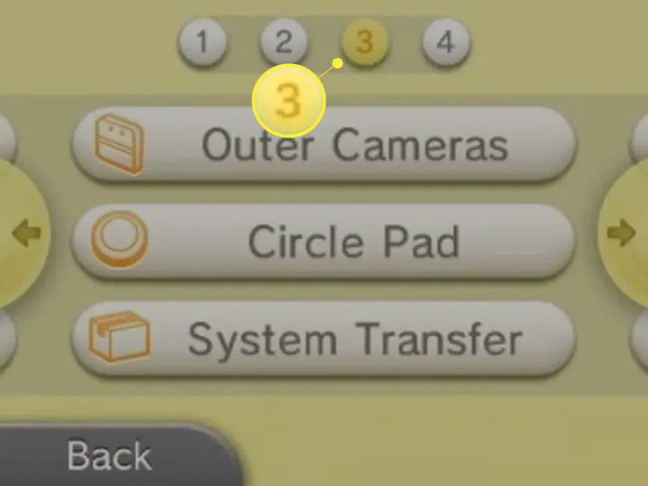 Toque em 3 na parte superior da tela e, em seguida, toque em Transferência do sistema.