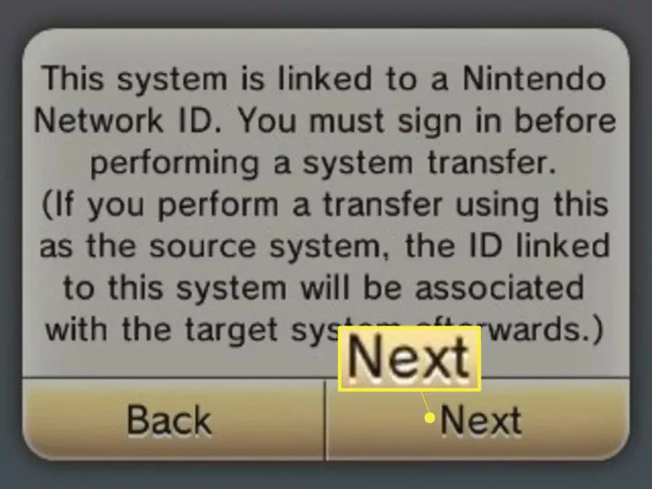 Selecione Avançar e insira sua senha do Nintendo Network ID.