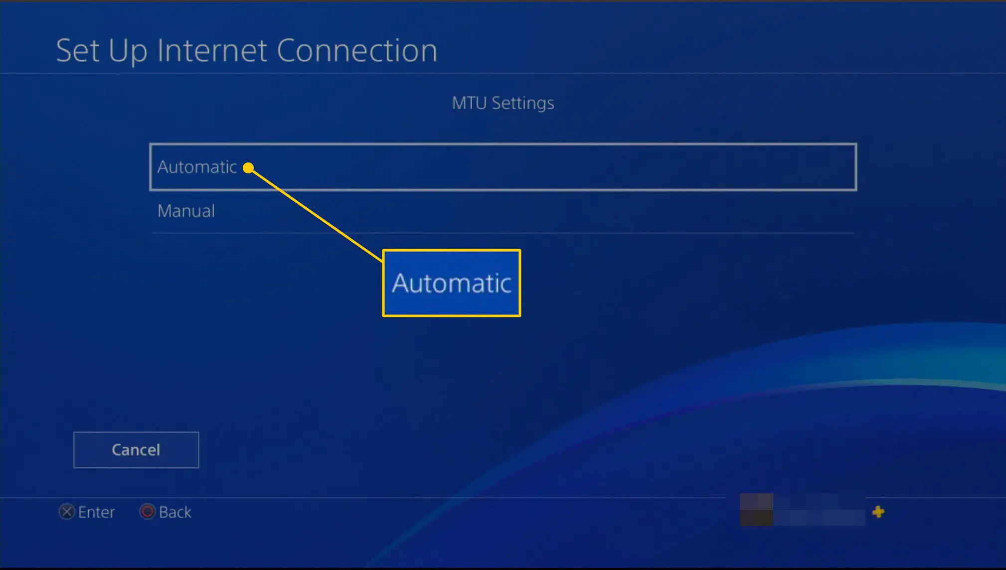 Configurações de MTU em um PlayStation 4