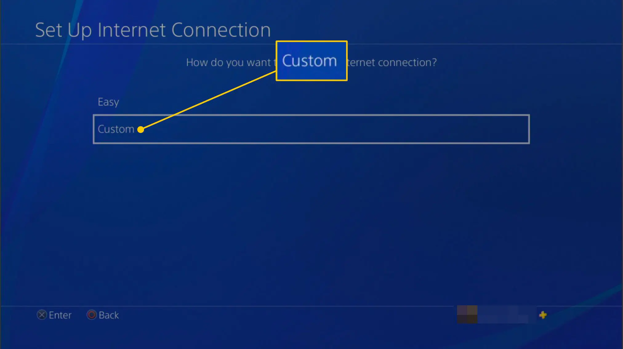 Configurar conexão com a Internet em um PS4