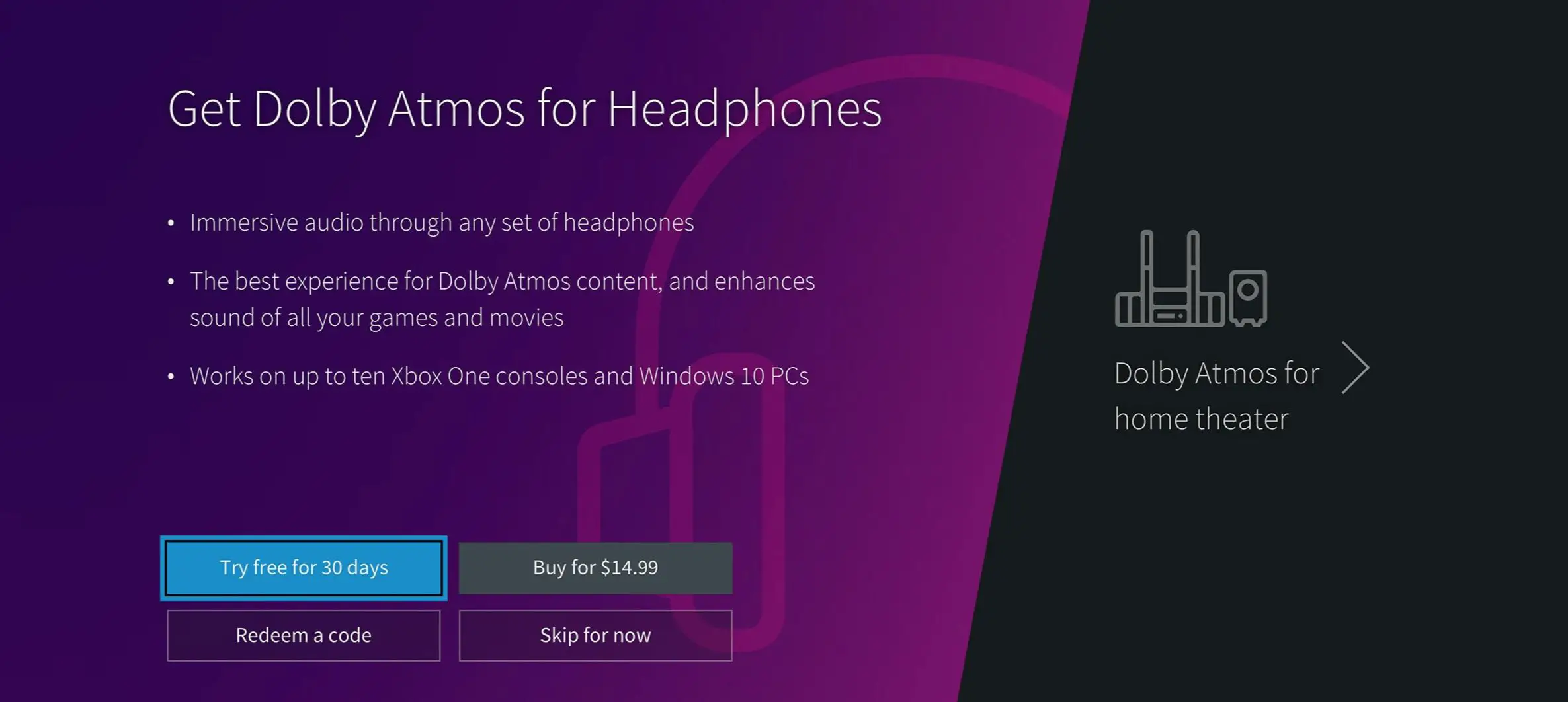 Uma imagem que descreve os benefícios do Dolby Atmos para fones de ouvido