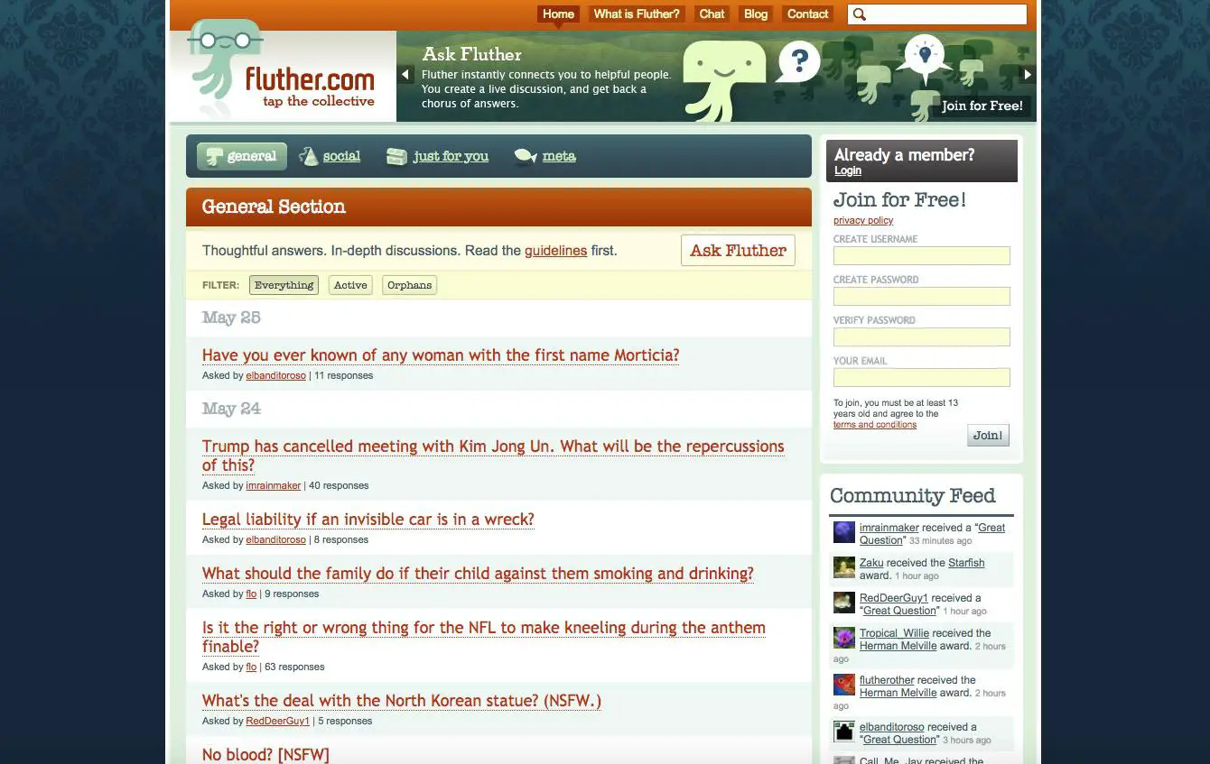 Site Fluther.com