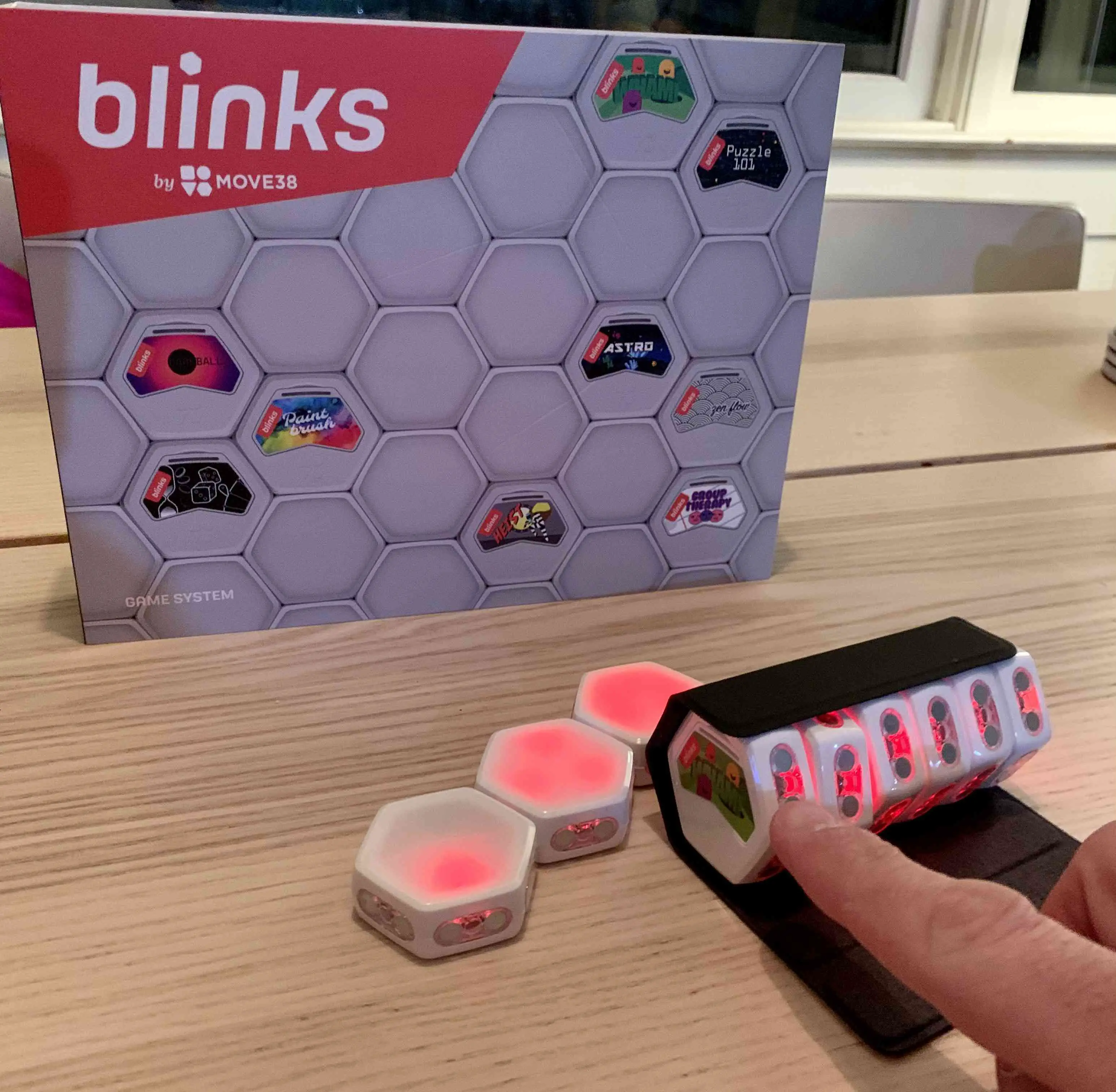 O conjunto de jogo inicial do Blinks. 