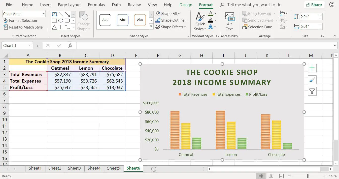 Uma captura de tela mostrando como alterar a cor do texto de um gráfico de colunas no Excel