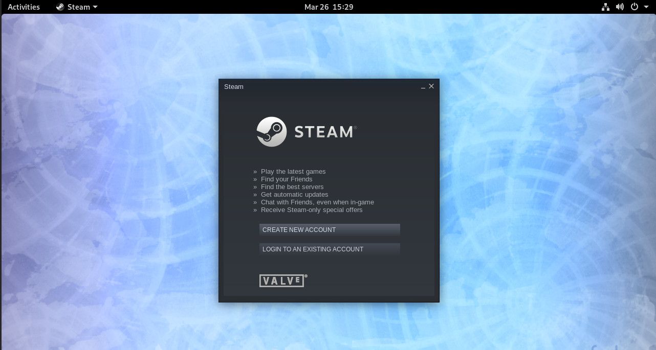 Faça login no Steam no Fedora Linux