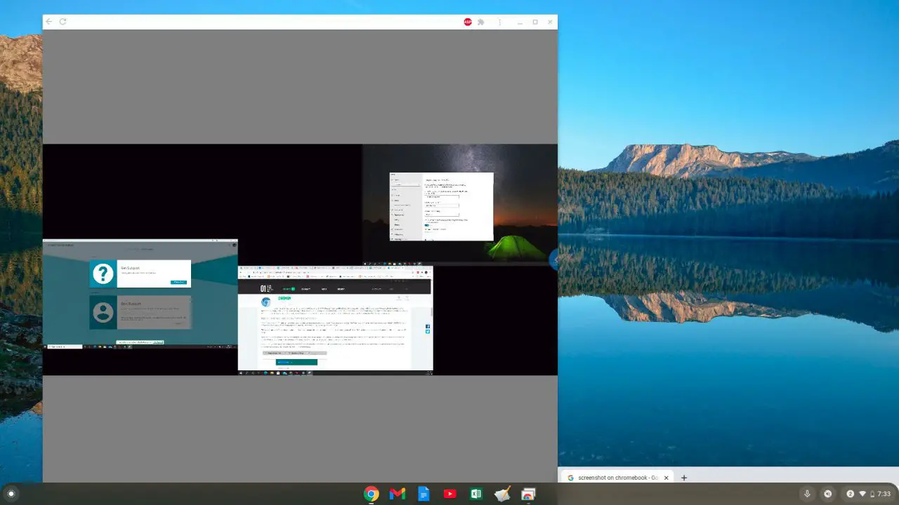 Captura de tela do uso da Área de Trabalho Remota do Chrome