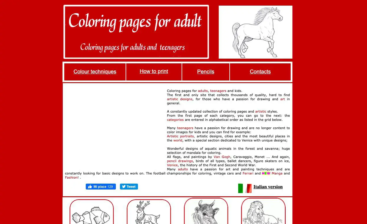 Site de Desenhos para colorir para adultos