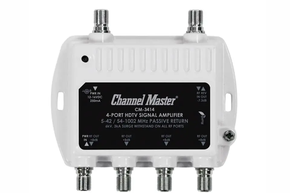 Amplificador de distribuição de antena RF Channel Master