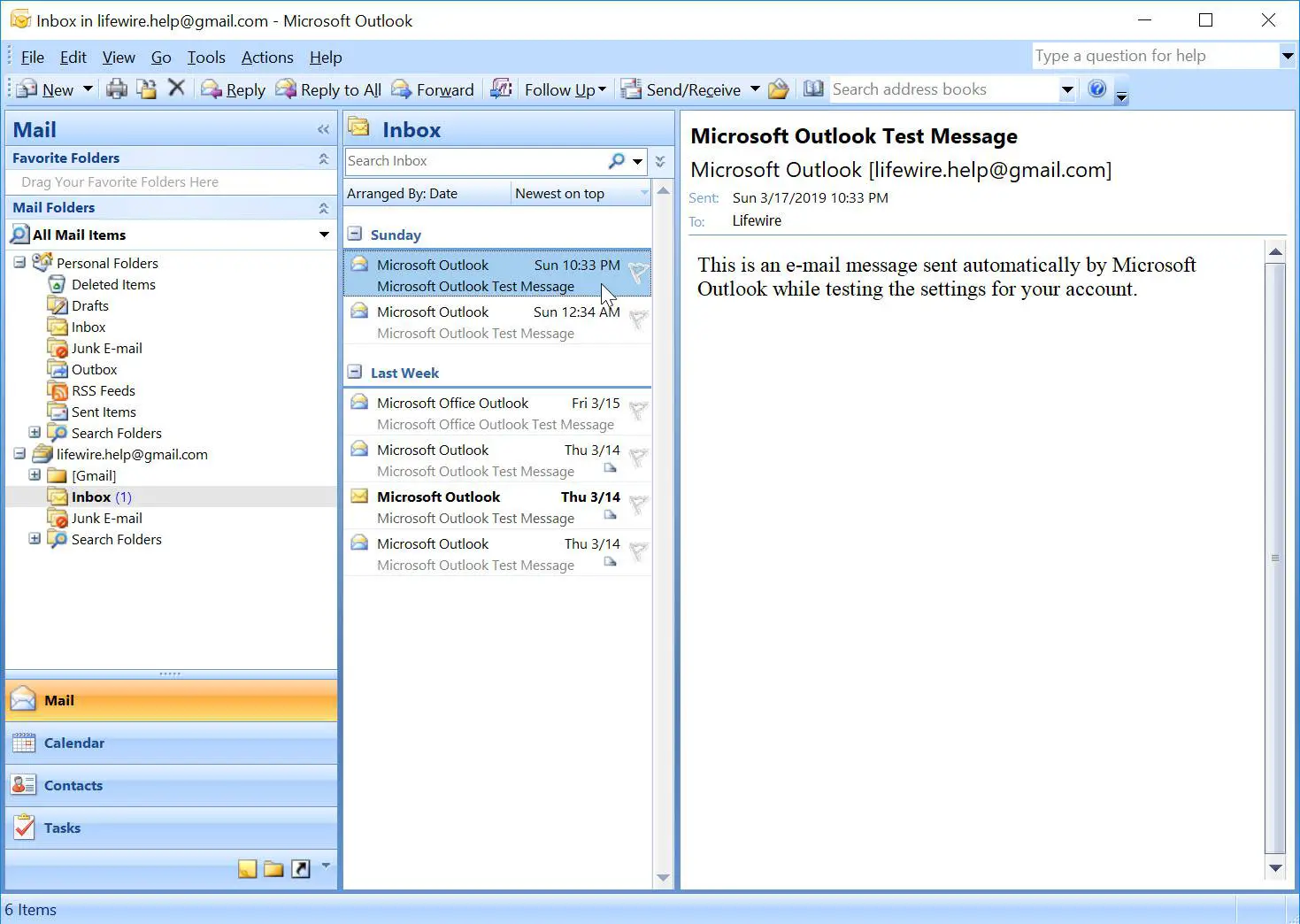 Outlook 2007 com e-mail para encaminhar selecionado