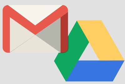 Logotipos do Gmail e Google Drive