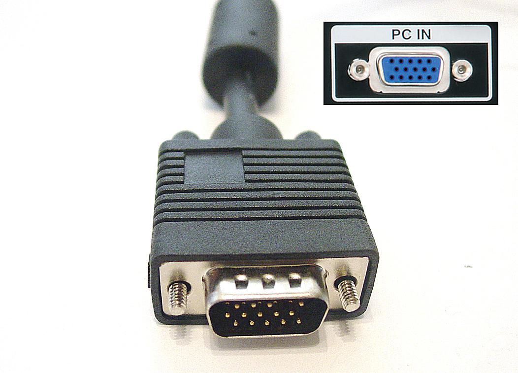 Conexão de monitor VGA PC