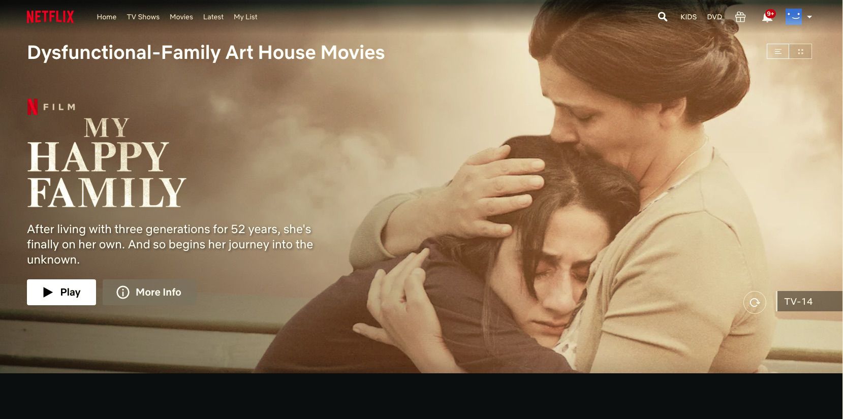 Filme My Happy Family na Netflix categoria oculta Disfunctional Family Art House Movies