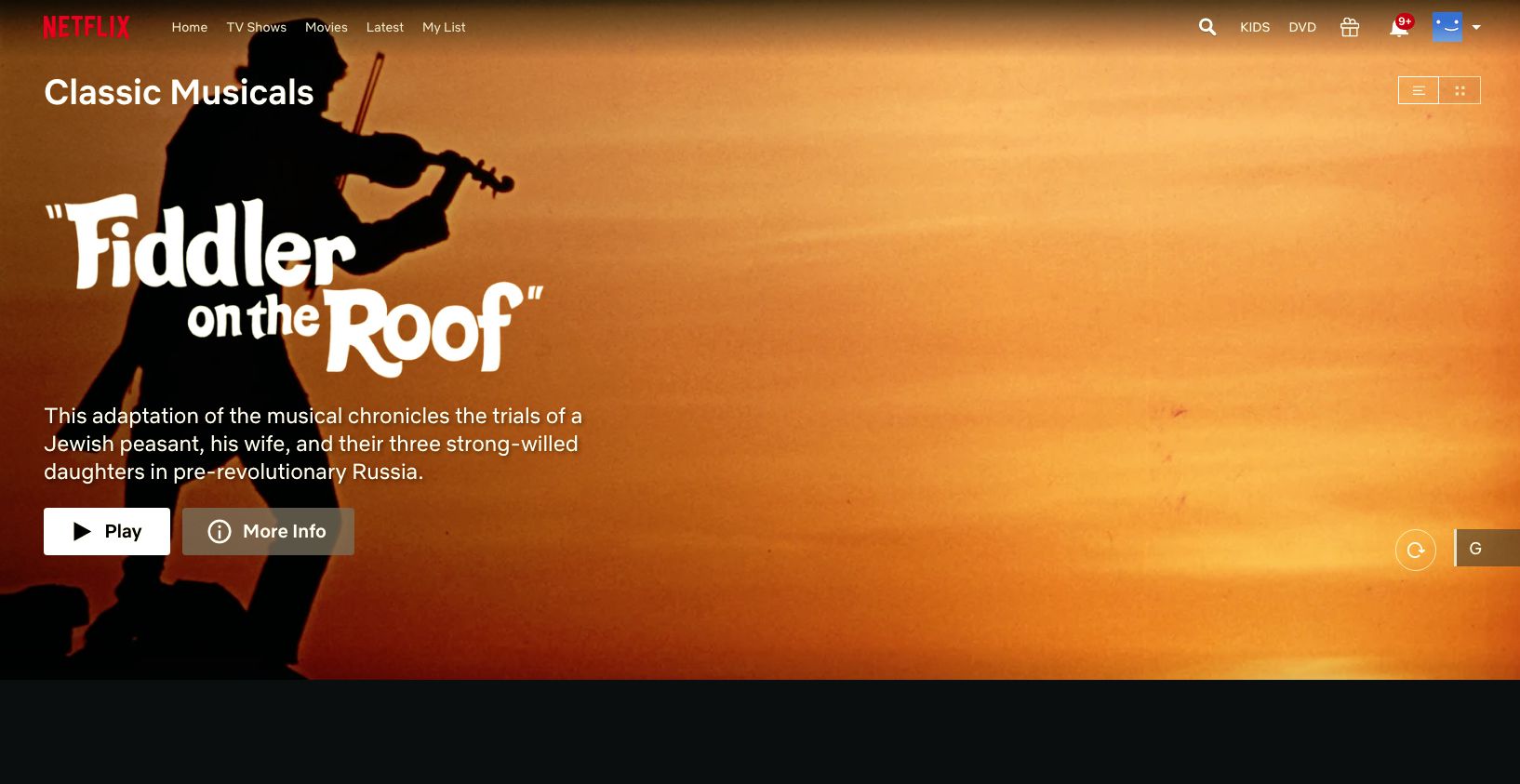 Fiddler on the Roof, encontrado com códigos ocultos da Netflix