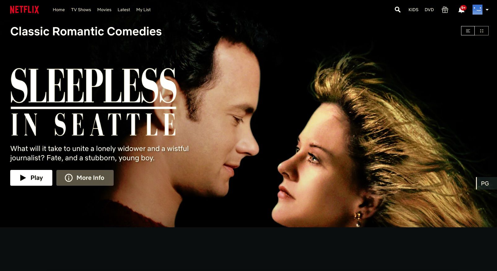 Sleepless in Seattle encontrado por meio da Netflix códigos ocultos para romances