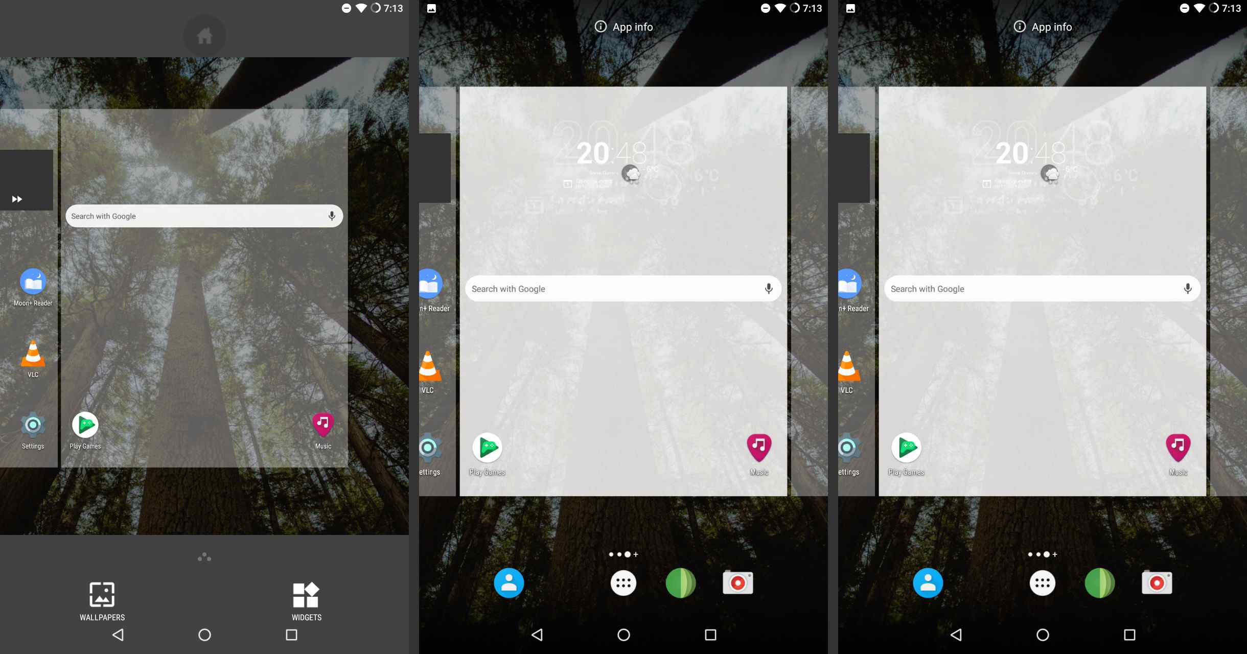 Android adiciona widget à tela inicial