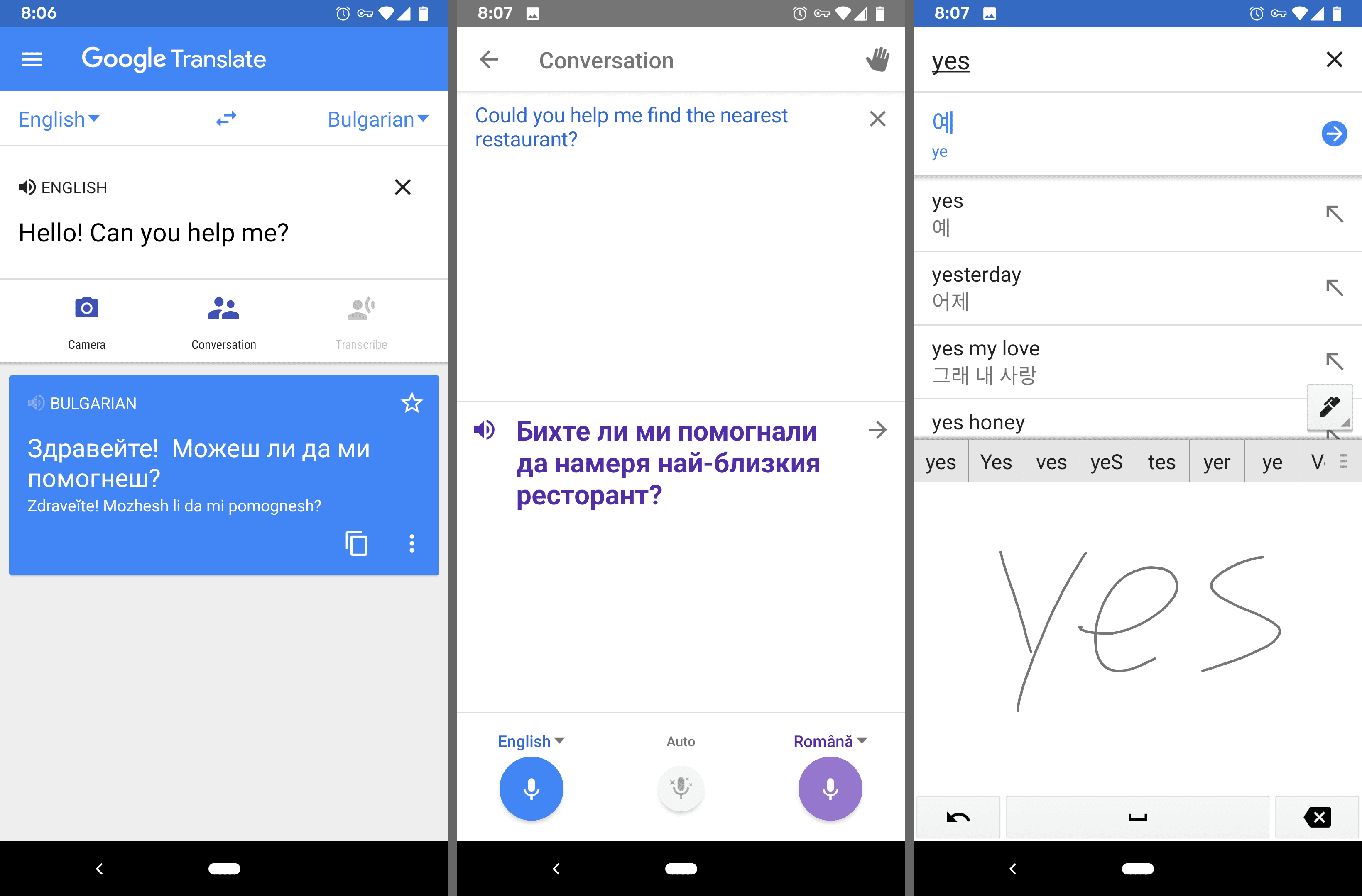 Aplicativo de aprendizagem de idiomas Google Tradutor Android
