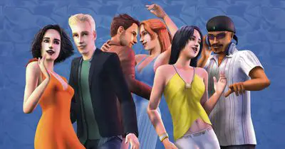 Personagens de The Sims 2 dançando juntos