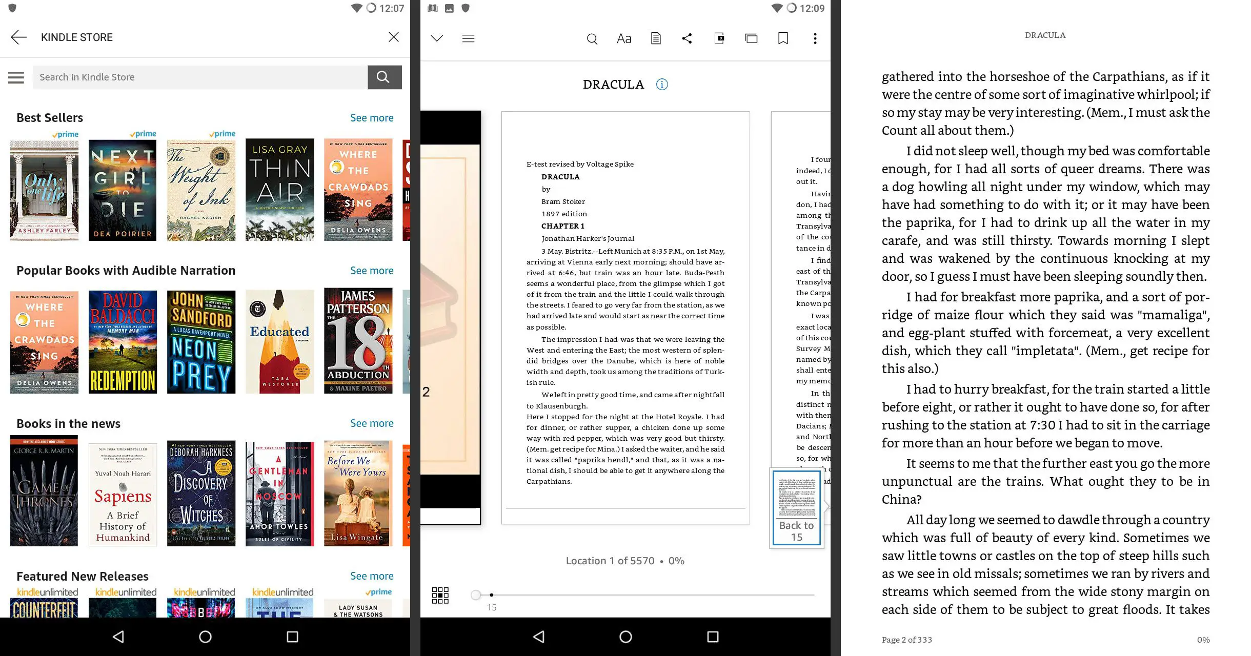 Kindle Reader para telas Android