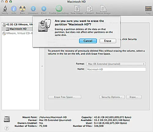 Instale OS X Mavericks a partir da unidade flash USB inicializável