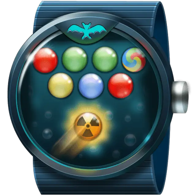 Jogo Bubble Shooter Wear OS para smartwatches