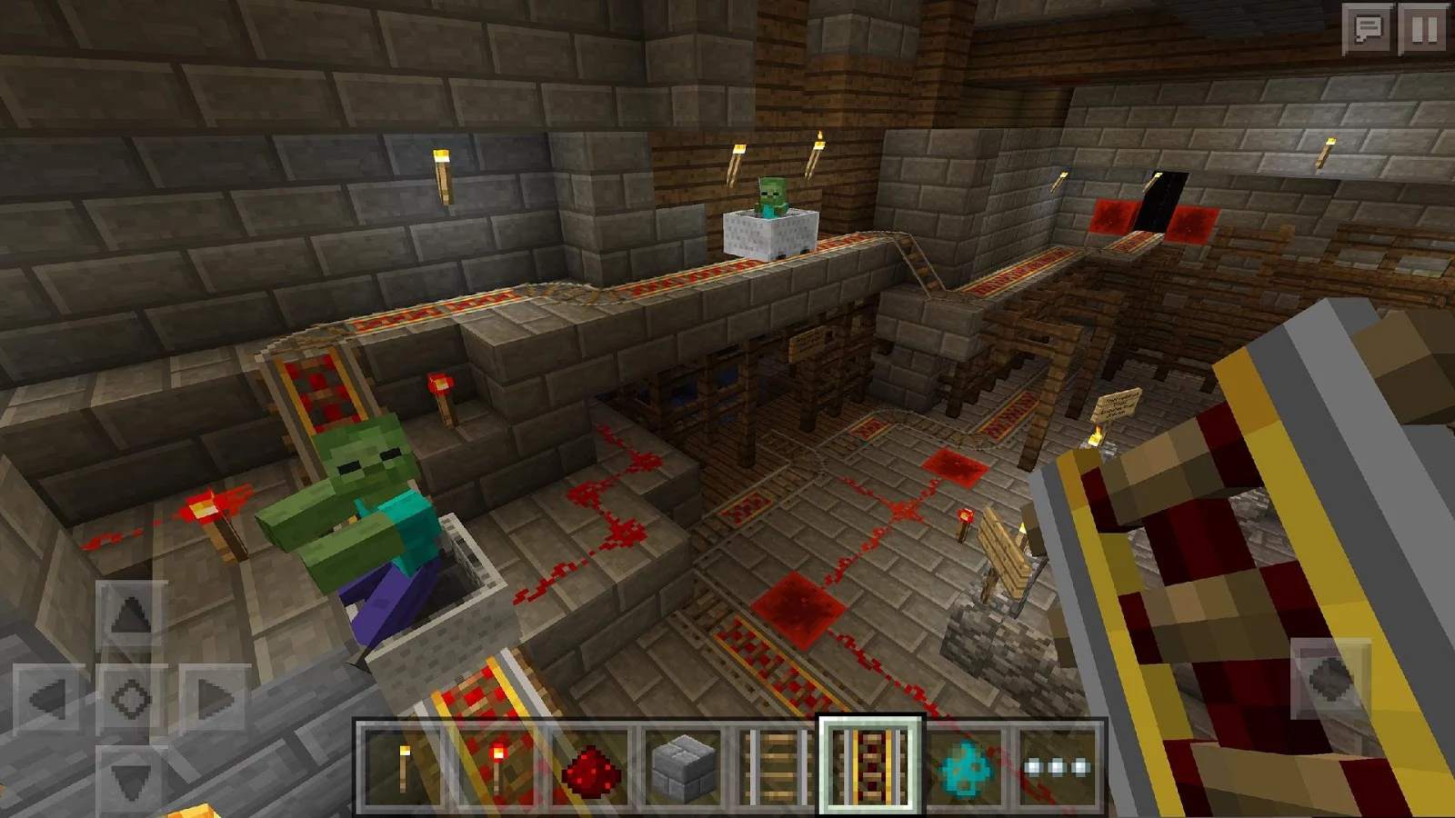Captura de tela do jogo Minecraft Pocket Edition
