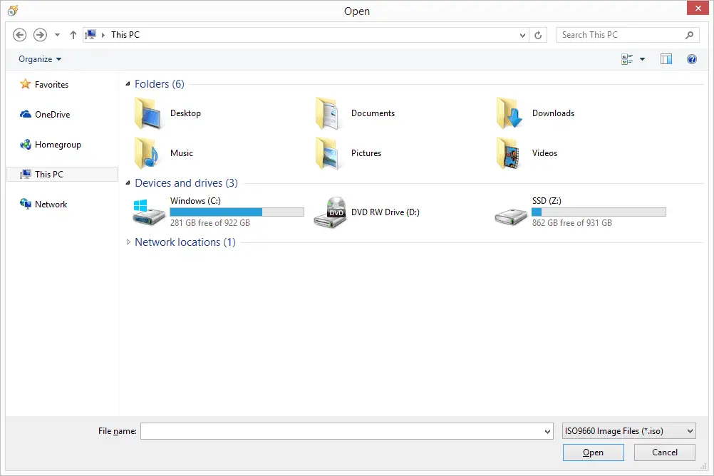 Captura de tela mostrando como procurar arquivos no Windows 10