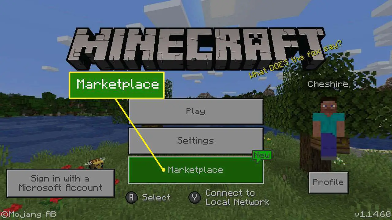 Você pode comprar skins do Minecraft diretamente no jogo