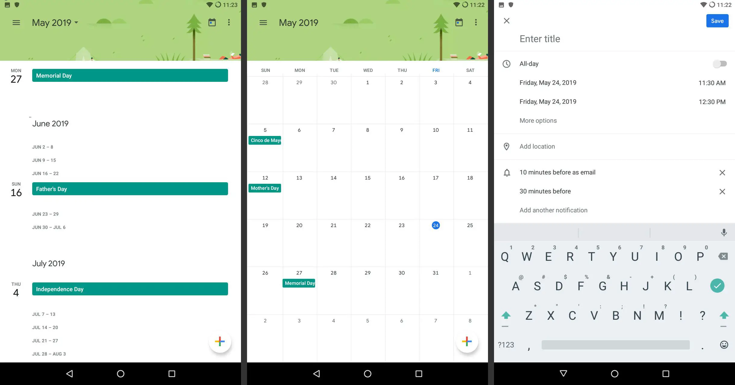 Exibir o Google Agenda para Android é um bom uso de um tablet Android antigo