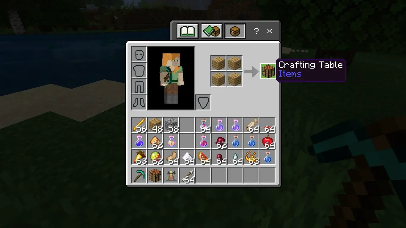 Crafting Table no Minecraft