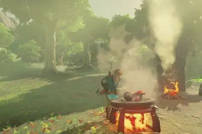 Fazer um link de culinária em The Legend of Zelda: Breath of the Wild