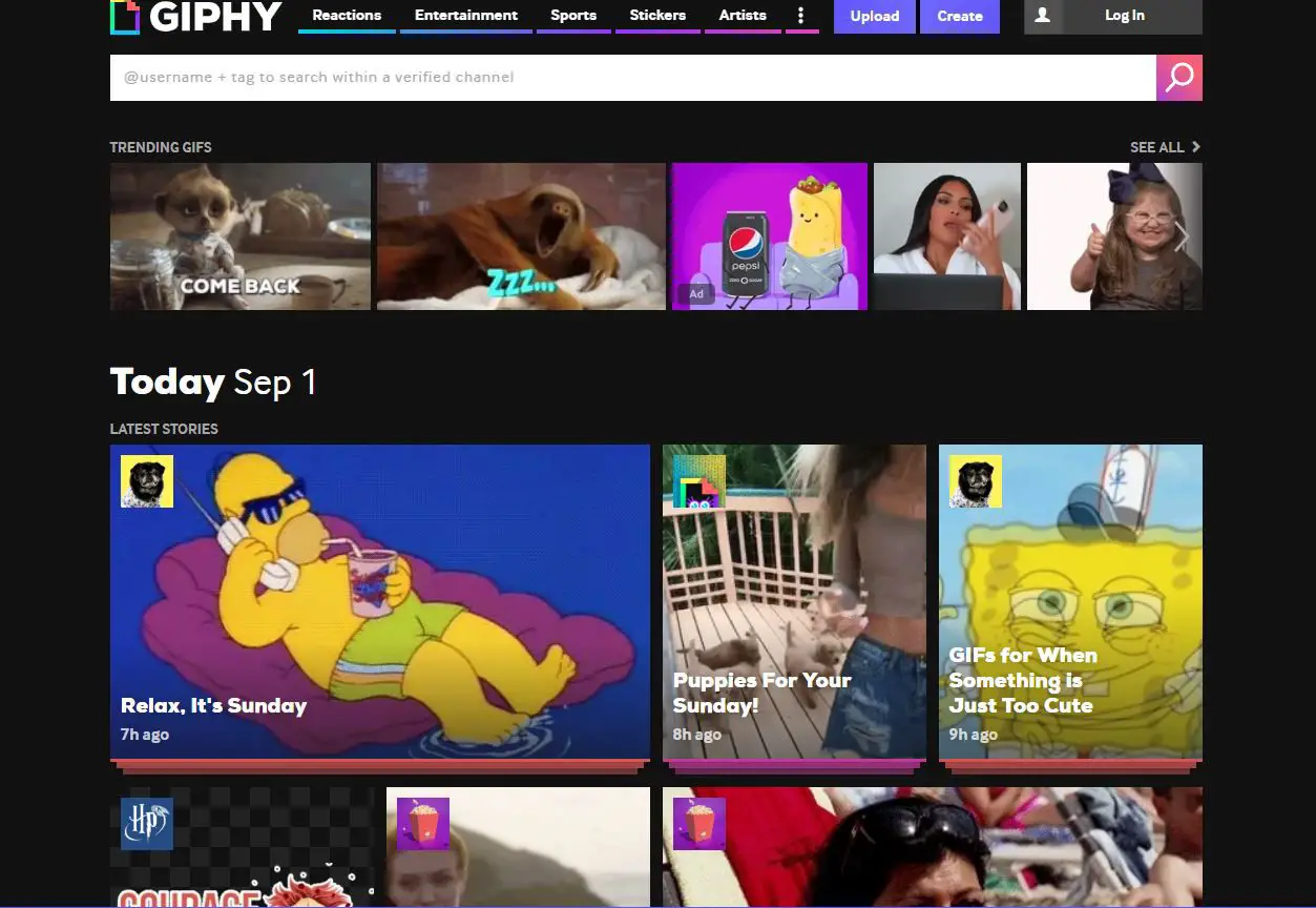 Site GIPHY