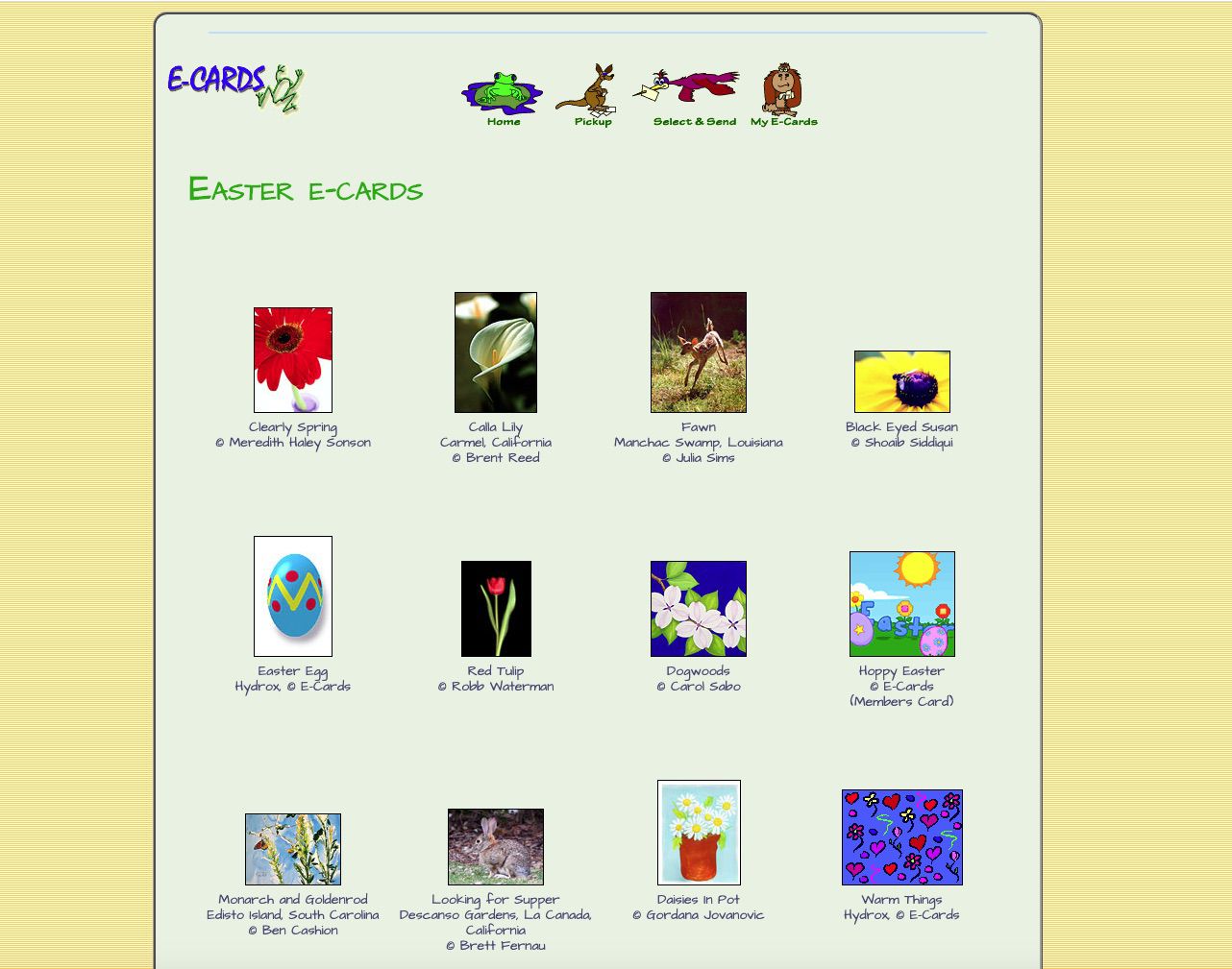 Cartões eletrônicos de Páscoa grátis em ECards.com