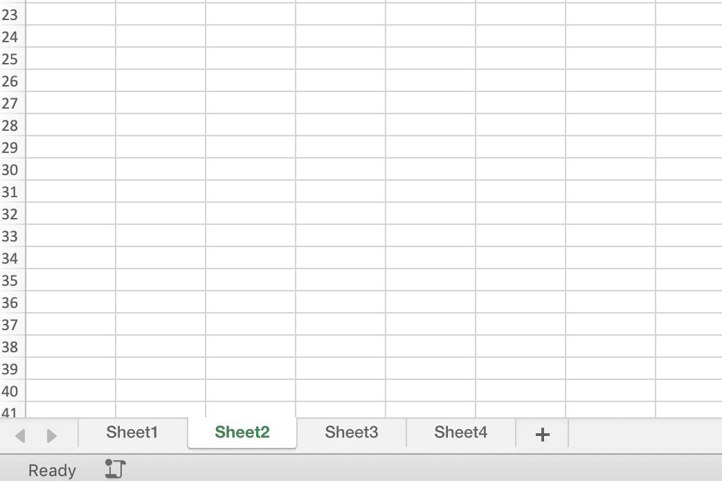 Captura de tela do Excel mostrando diferentes planilhas