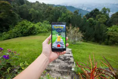 Pokémon Go em um smartphone