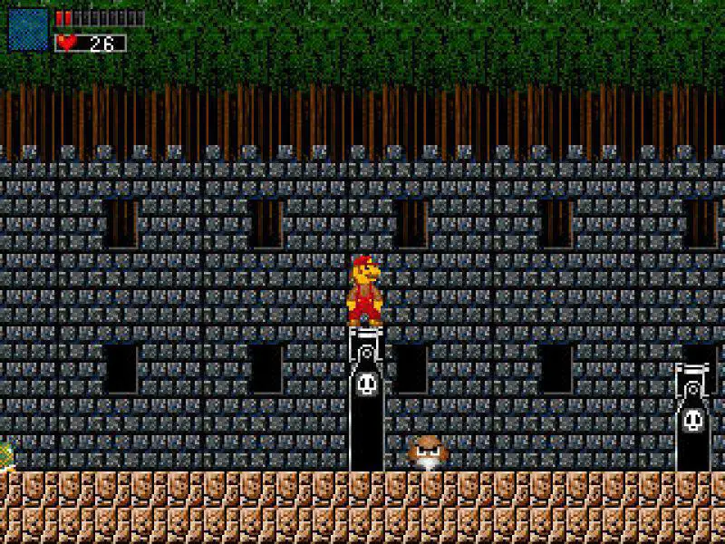 Uma captura de tela do Super Mario XP