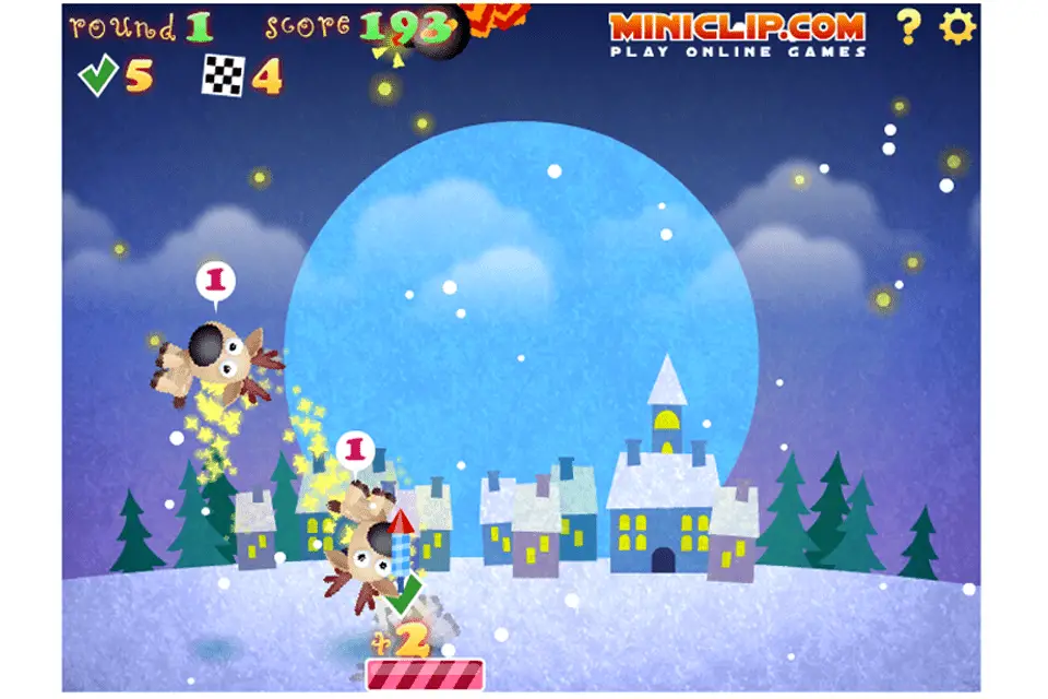 O jogo de Natal online grátis The Reindeer Bounce