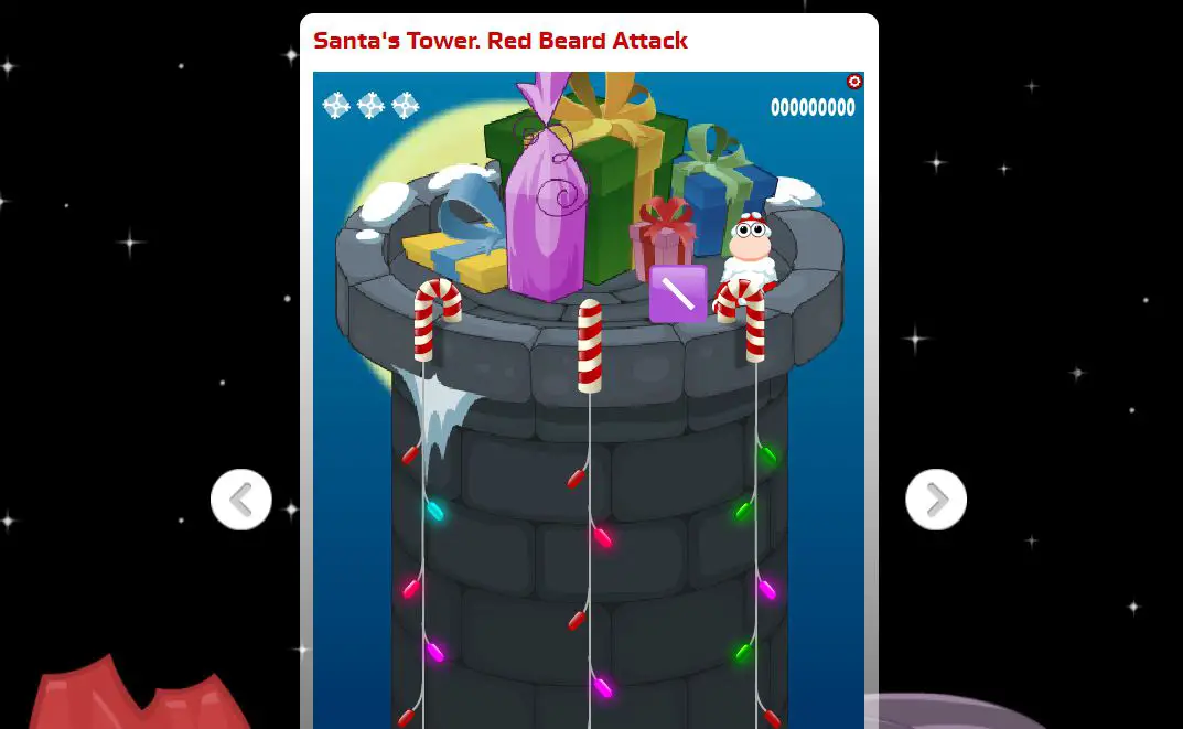 O jogo Santa's Tower