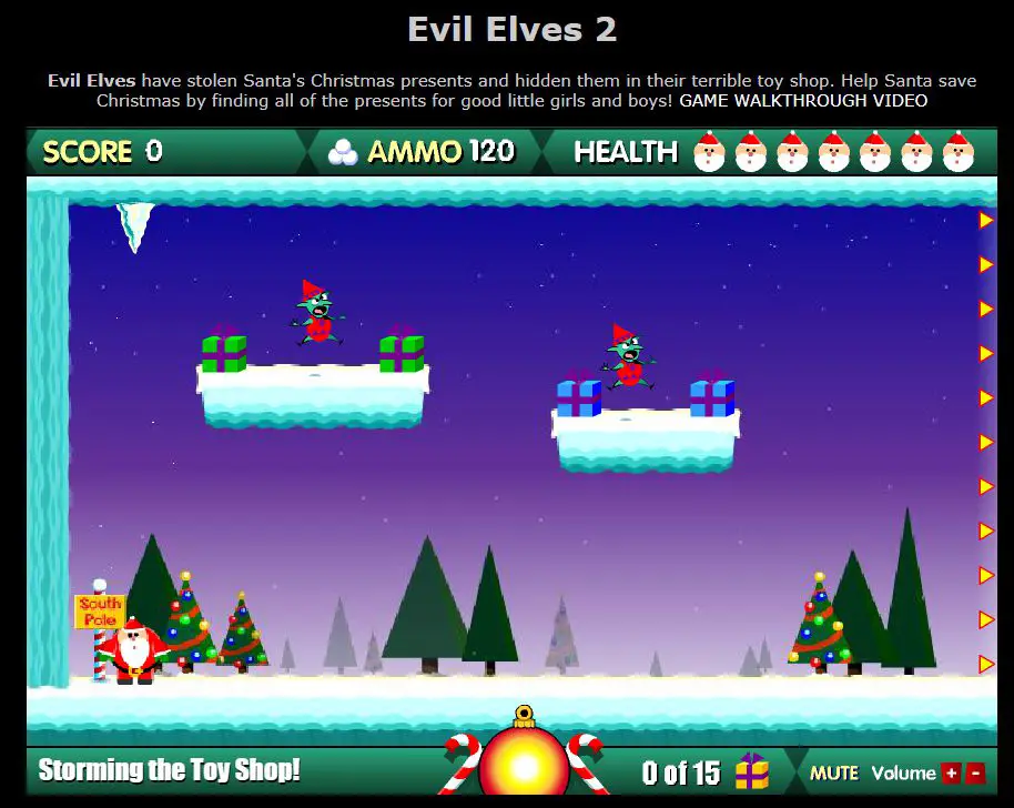 O jogo Evil Elves 2