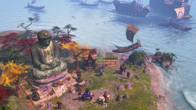 Uma cidade insular no Age of Empires III