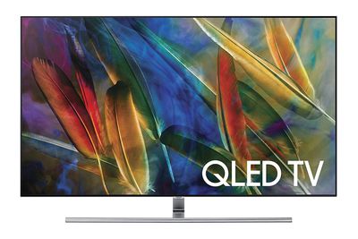 Exemplo de TV plana QLED Ultra HD da Samsung Q7F Series
