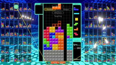 Videogame Tetris 99 no Nintendo Switch.